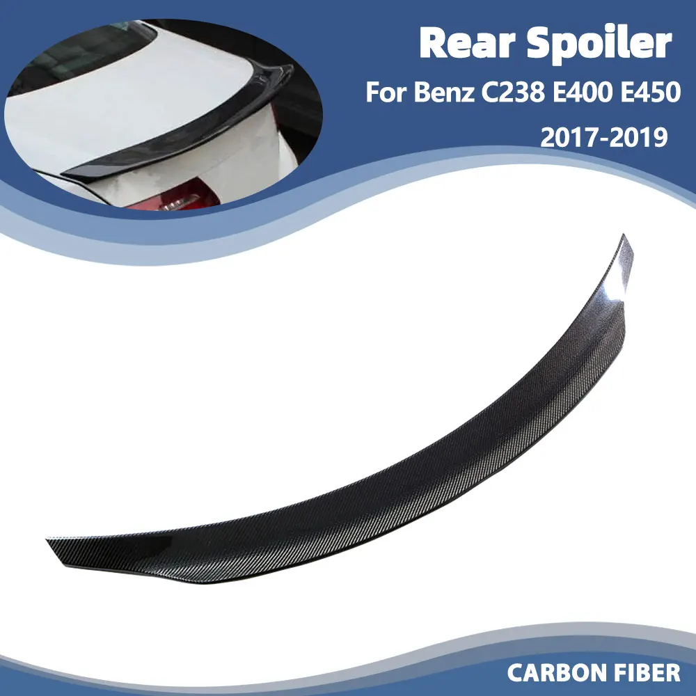 

Car Carbon Fiber Rear Trunk Spoiler For Mercedes Benz E Class W238 C238 E400 E450 Coupe 2017-2019 Rear Boot Wing Lip