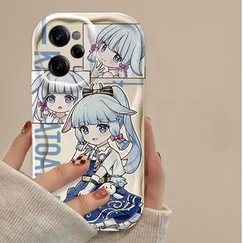 Pouzdro Genshin Impact Ganyu Wave pro Xiaomi Redmi Note 14 13 12 12C 11 Pro Plus 5G 12S 11S 10S Redmi 14C 13C 12 4G A3 A3X 8 nejlepší prodej Pouzdro pro Xiaomi Redmi Note Genshin - №1