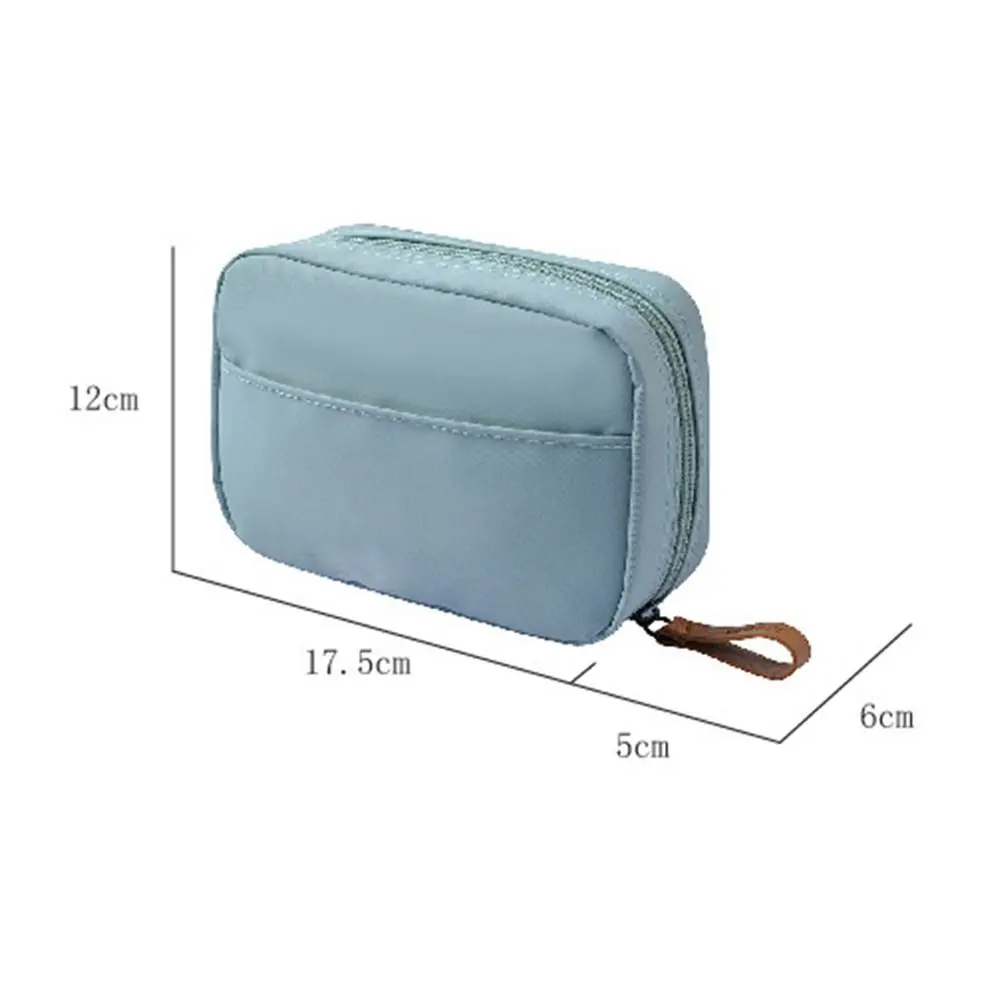 Square Cosmetic Bag Ins Makeup Case Female Portable Travel Carry-on Lipstick Pouch Partition Bag