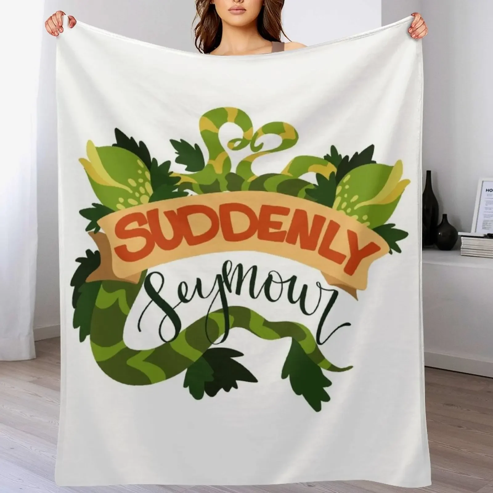 

Suddenly Seymour - Little Shop of Horrors Throw Blanket Flannel Cute Summer sofa bed Blankets
