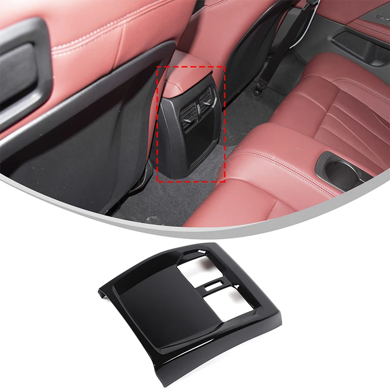 

Для BMW 4 серии 2024 2025 + ABS автомобильная задняя розетка кондиционера, накладка, наклейка, аксессуары для салона автомобиля
