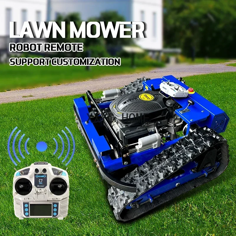 

CE EPA Approved All Terrain RC Grass Cutter Agriculture Rubber Tracks Remote Control Robot Lawn Mower