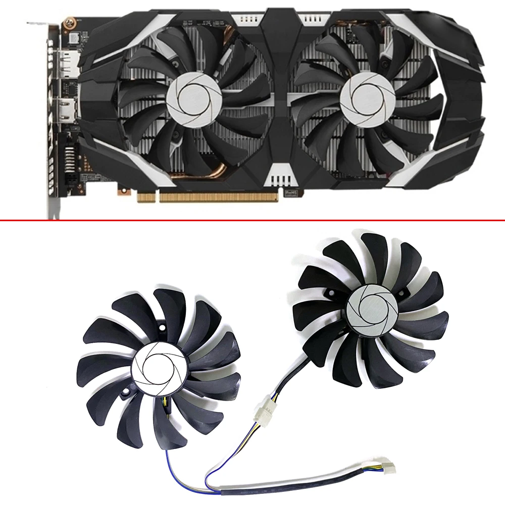 2 sztuki 85mm 4PIN HA9010H12F-Z GTX1060 GPU wentylator dla MSI GTX 1060 OC 6G GTX 960 P106-100 P106 GTX1060 GTX960 karty graficznej wentylatory
