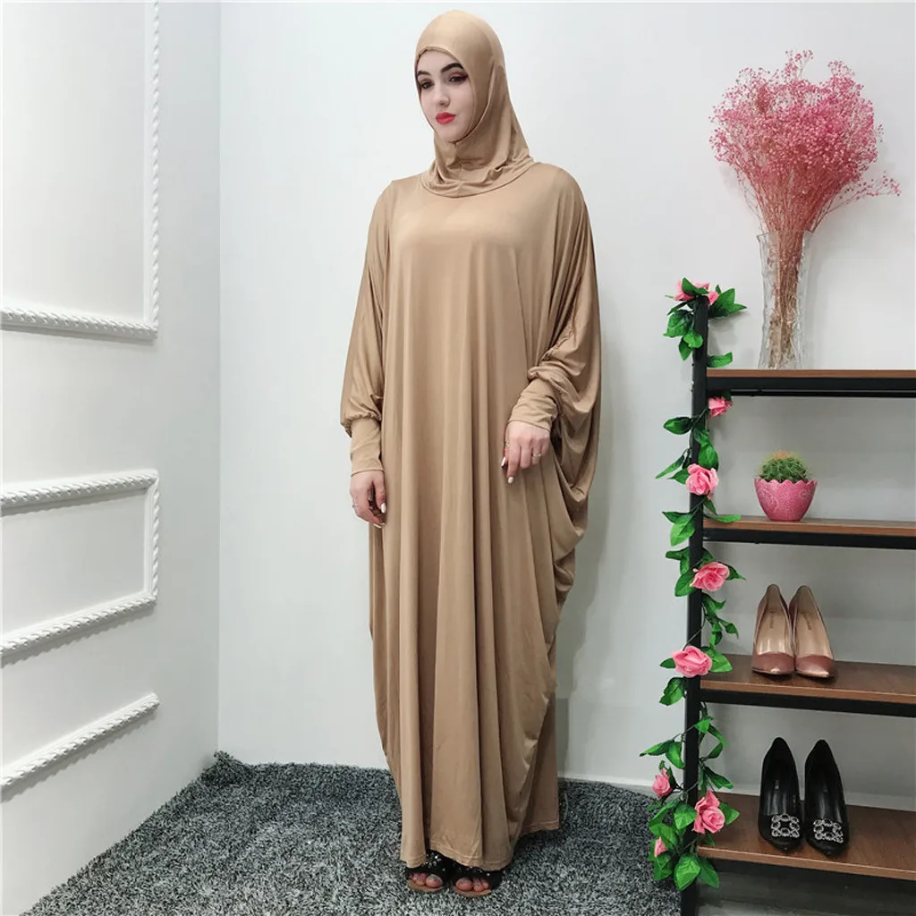 Eid Kapuze muslimische Frauen Hijabs Kleid Gebet Kleidungs stück Ramadan Eid Gebets kleidung Hijab volle Abdeckung Niqab Islam Dubai bescheidene Robe