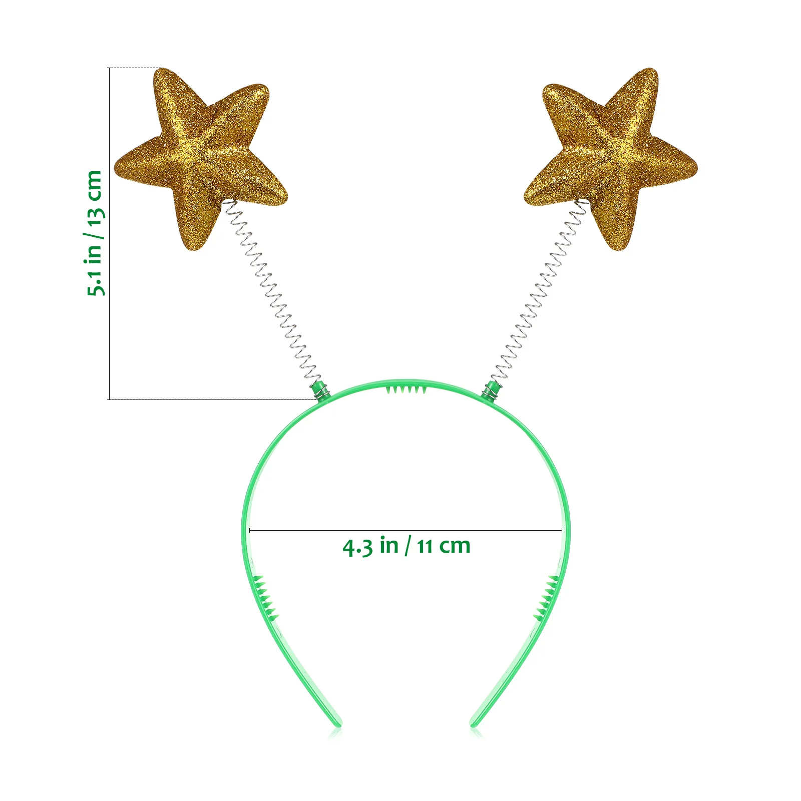 8 個スパンコール付きスターヘッドウェア五芒星ヘアフープガールズパーティーコスプレヘッドドレスプラスチックフォーム耐久性のあるヘアアクセサリー写真小道具