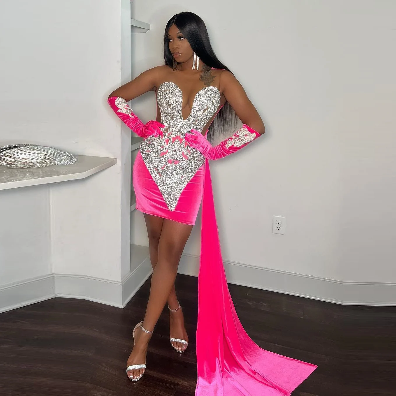 Hot Pink Velvet She… - image