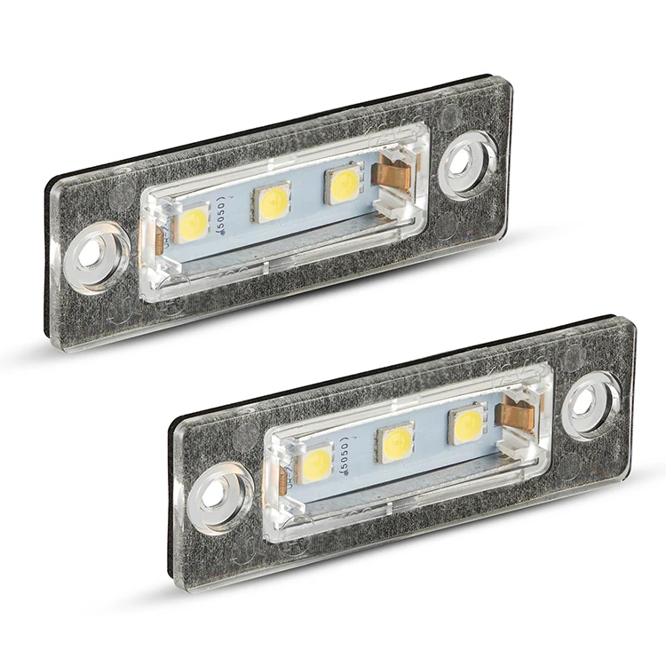 2pcs Car LED License Number Plate Lights for VW Caddy 2K Jetta 1K2 Golf Plus 5M1 521 Touran 1T1 1T2 1T3 2003-2010