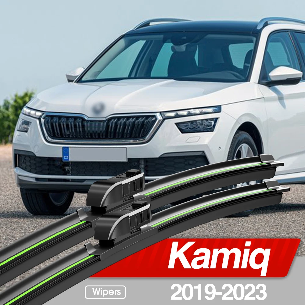 For Skoda Kamiq 2019-2023 Front Windshield Wiper Blades 2pcs Windscreen Window Accessories 2020 2021 2022