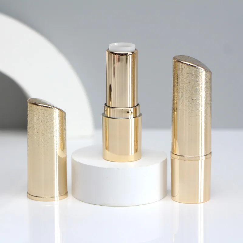 Slant Cap Lipstick Tube Peach pink gold gradient lipstick tubes empty tubes packaging material