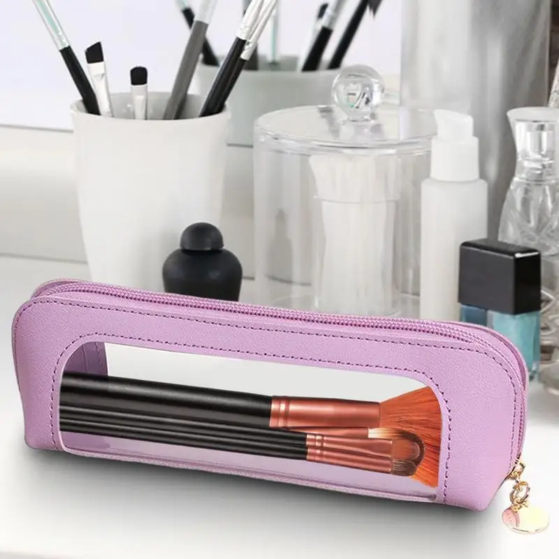 Creative Transparent Pencil Case Large Capacity Pen Bag Portable Makeup Bag Multi-functional Pencil Case For Student