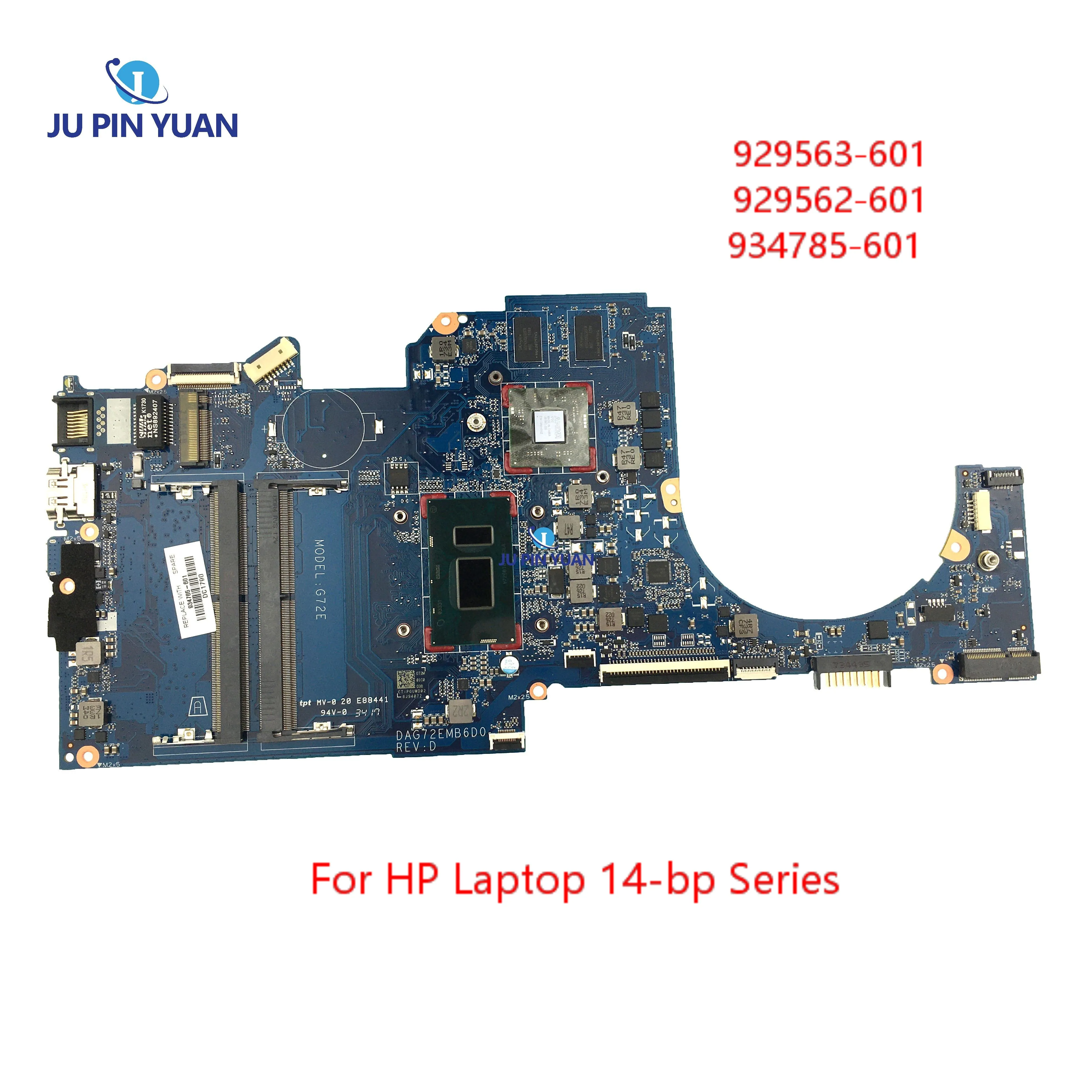 

For HP Laptop 14-bp Series NoteBook PC Mainboard 929563-601 929562-601 934785-601 DAG72EMB6D0 Motherboard 100% Tested