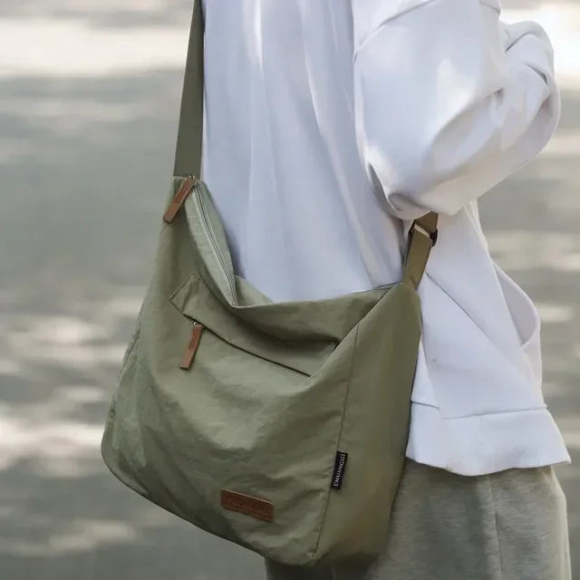 Damska torba na ramię, duża torba listonoszka z płótna dla studentek, japońska marka, torby na książki, damska torebka, torby typu satchel, 2025
