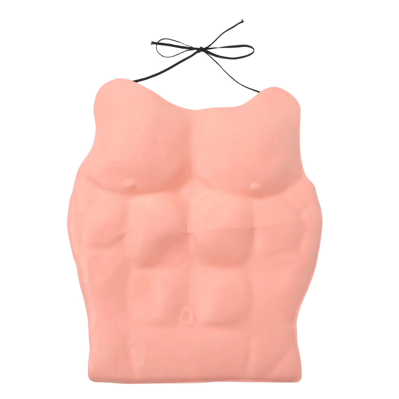 Corbatas de cinta ligeras de Material Eva, músculo pectoral falso realista, disfraz de Halloween, fiesta, Cosplay, accesorio para el pecho