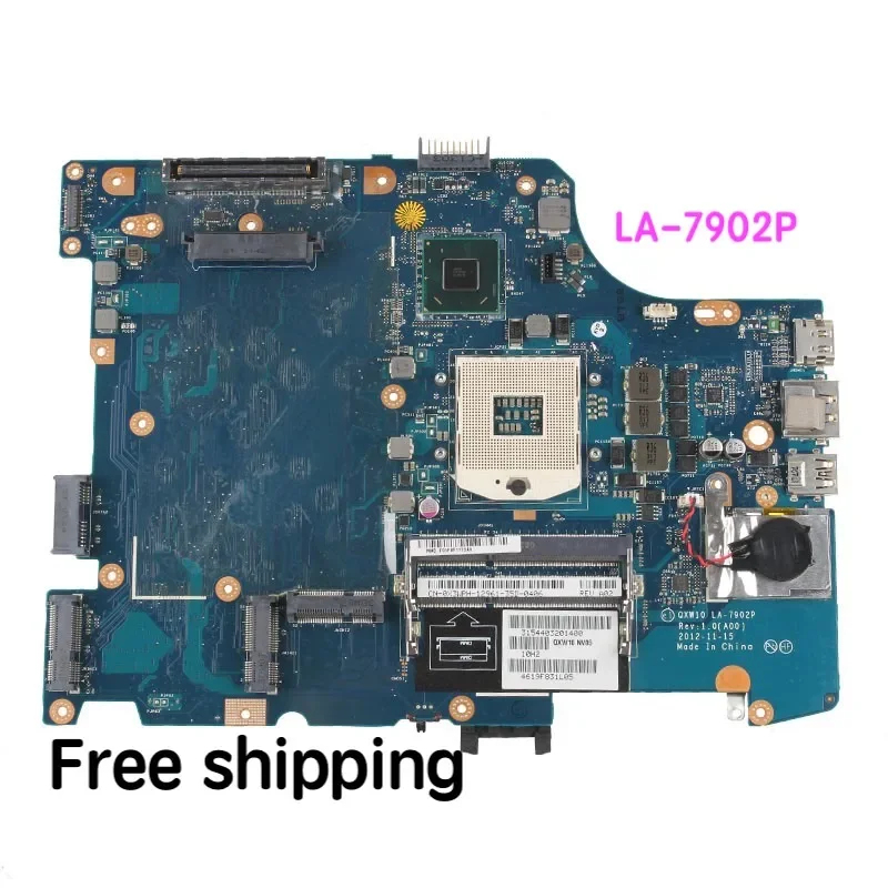 

Подходит для материнской платы ноутбука Dell Latitude E5530 QXW10 LA-7902P REV: 1,0, материнская плата, 100% протестирована, полностью работает, бесплатная доставка