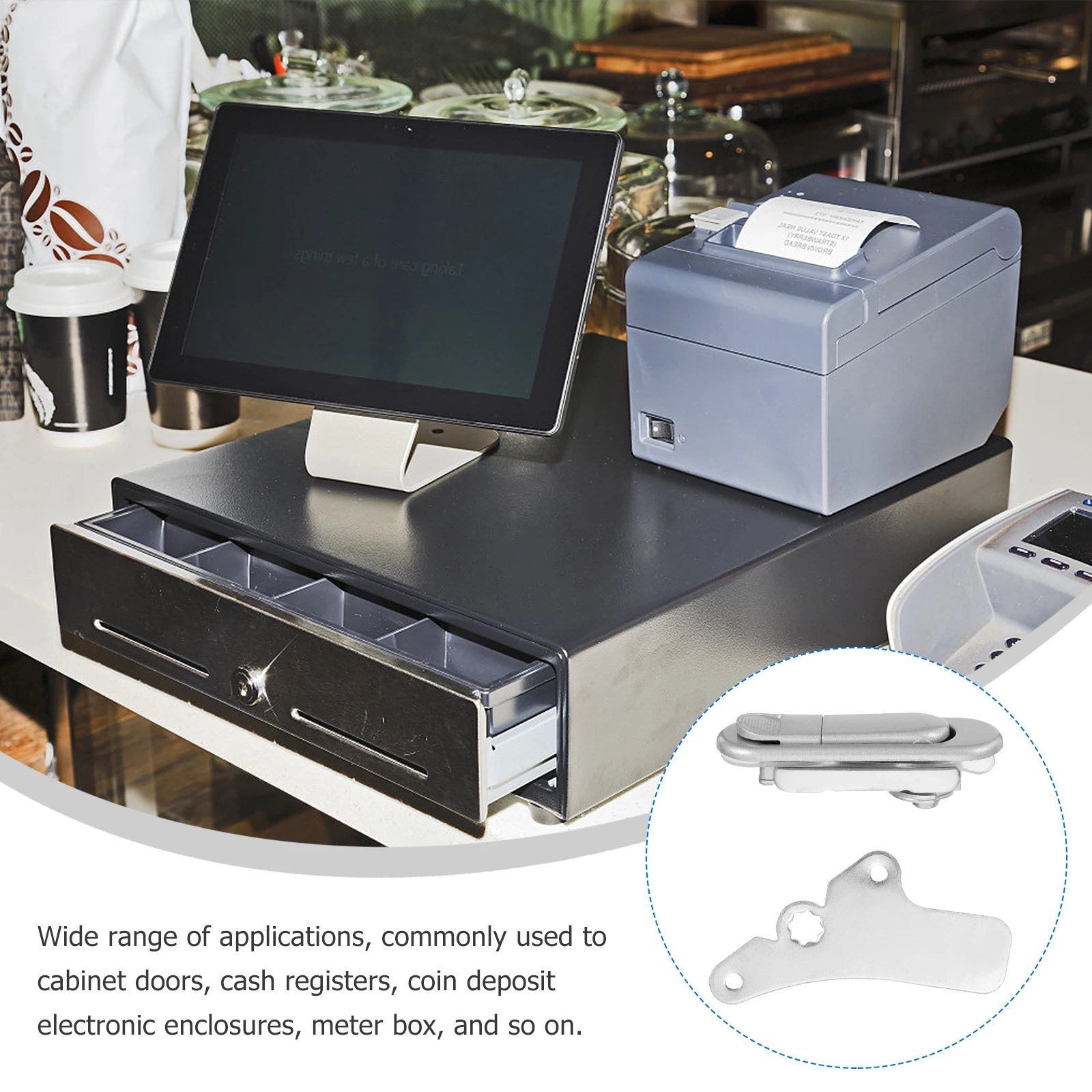 

Zinc Alloy Electric Door Wear Resistant Corrosion Resistant Small Lightweight Network Lock For Meter Box Electronic Enclosures