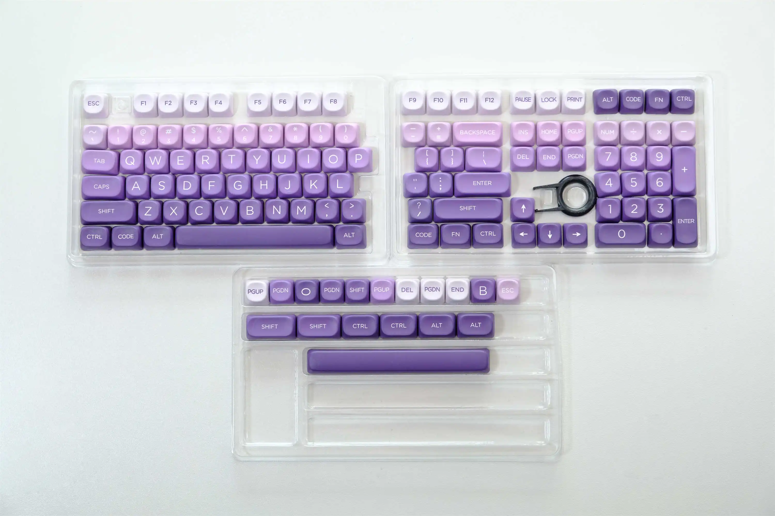 Imagem -06 - Gmk-purple Air Comb Keycaps para Teclado Mecânico Pbt Keycaps Perfil Moa Dye-sub 126 Chaves