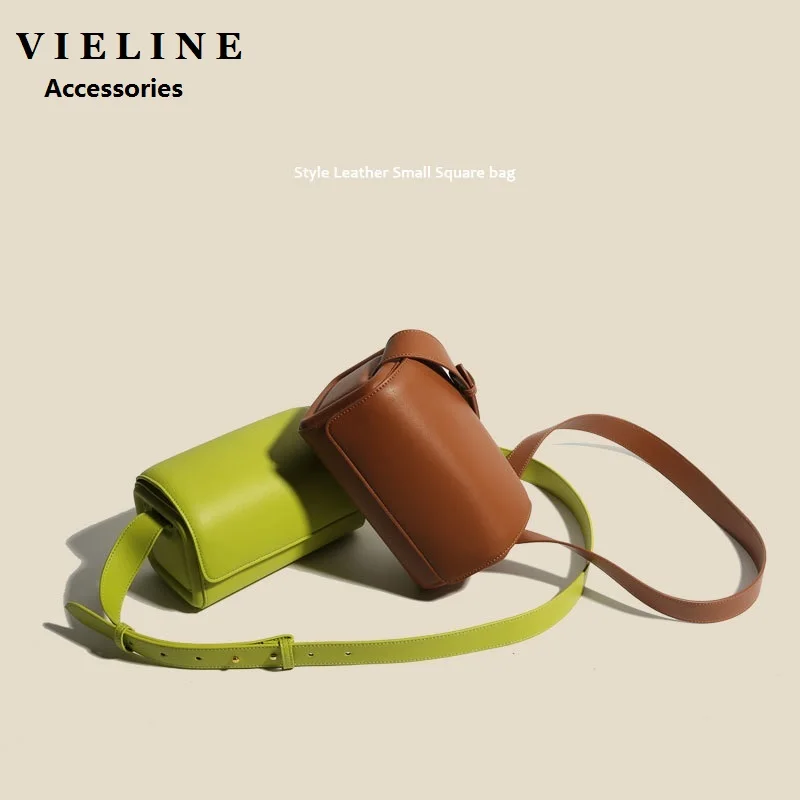 

VIELINE New Women's Shoulder Bag Small Square Box Bag Messenger Bag Vintage Style Female Crossbody Bag