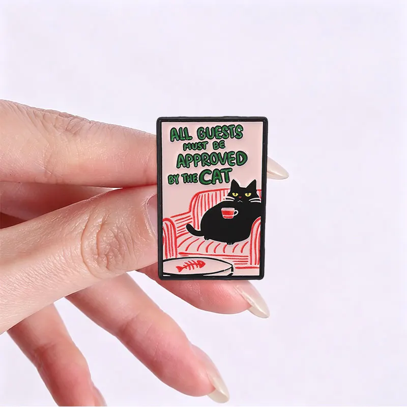 Sarcastic Funny Quote Animal Enamel Badges Cat Crow Chicken Parrot Cartoon Slogan Pins Humor Meme Metal Brooches Lapel Pin Gift