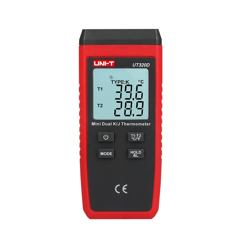 Termometr termoparowy UNI-T UT320D K/J UT320A Mini Cyfrowy Miernik Temperatury -50~1200 ℃   Termometry kontaktowe — zdjęcie 2