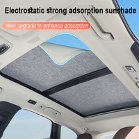 Car Panoramic Sunroof Insulation Roof Visor For Hongqi H5 2023~2026 25 MK2 Anti-UV Electrostatic Adsorption Sky Curtain Sunshade