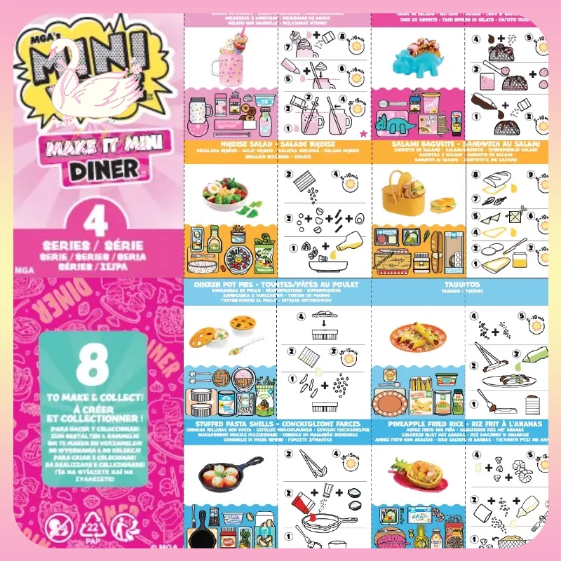 

Original Miniverse Make It Mini Diner Series 4 Mini Collectibles Blind Ball Miniature Doll Collect Toys Ornament Girl Gifts