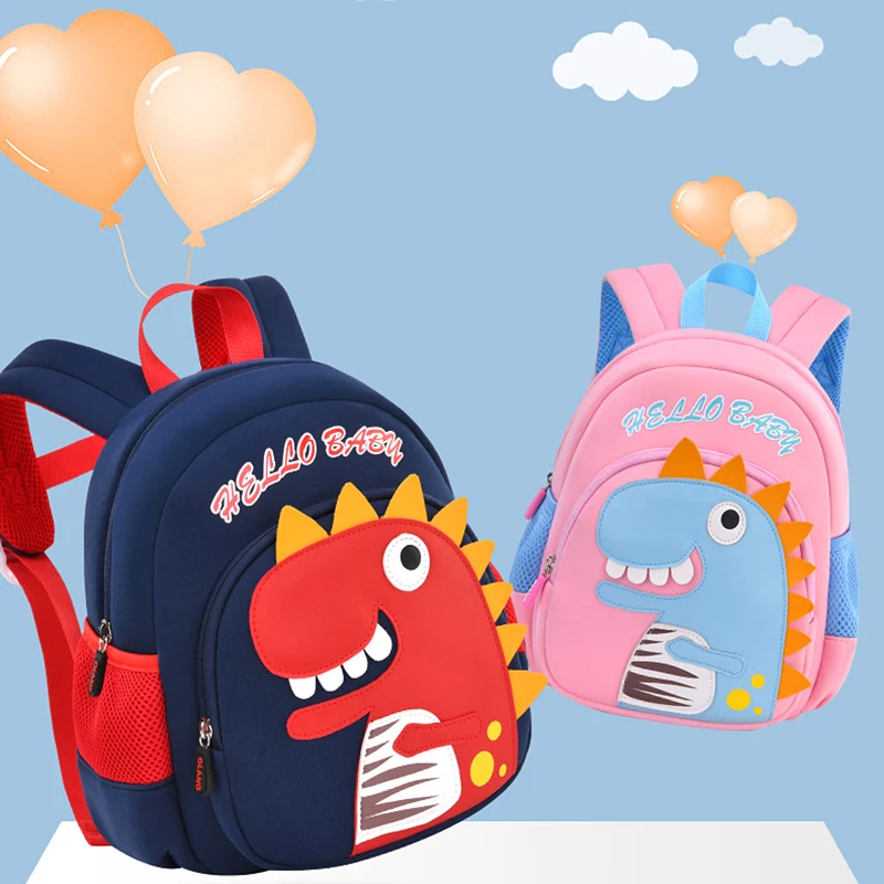 3D Cartoon Dinosaur Children School Backpacks Toddler Kindergarten Kids School Bags for Boys Girl Schoolbag Waterproof Back Pack