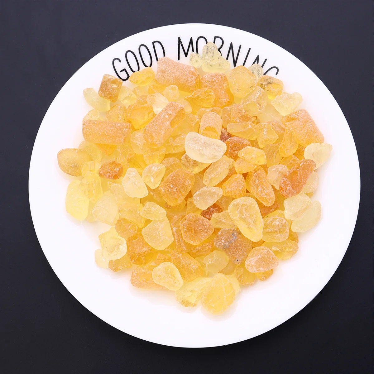 

1Pack Crystal Pebbles Natural Tumbled Stones Amber About 500g Polished Gravel Fish Tank Desk Ornament Flowerpot Decoration