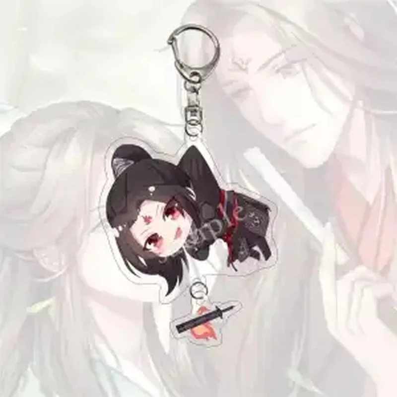 Anime The Scum Villain\'s Self-Saving System Key Chain for Man Women Kawaii Shen Qingqiu Luo Binghe Acrylic Keyring Pendant Gifts