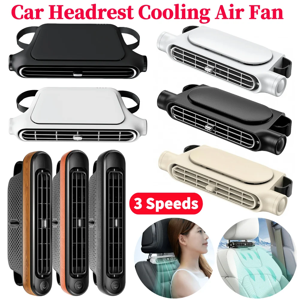 

Car Seat Cooling Fan Car Rear Backrest Electric Fan USB Rechagerable Power Supply Fans Air Conditioners Car Interior Accessories