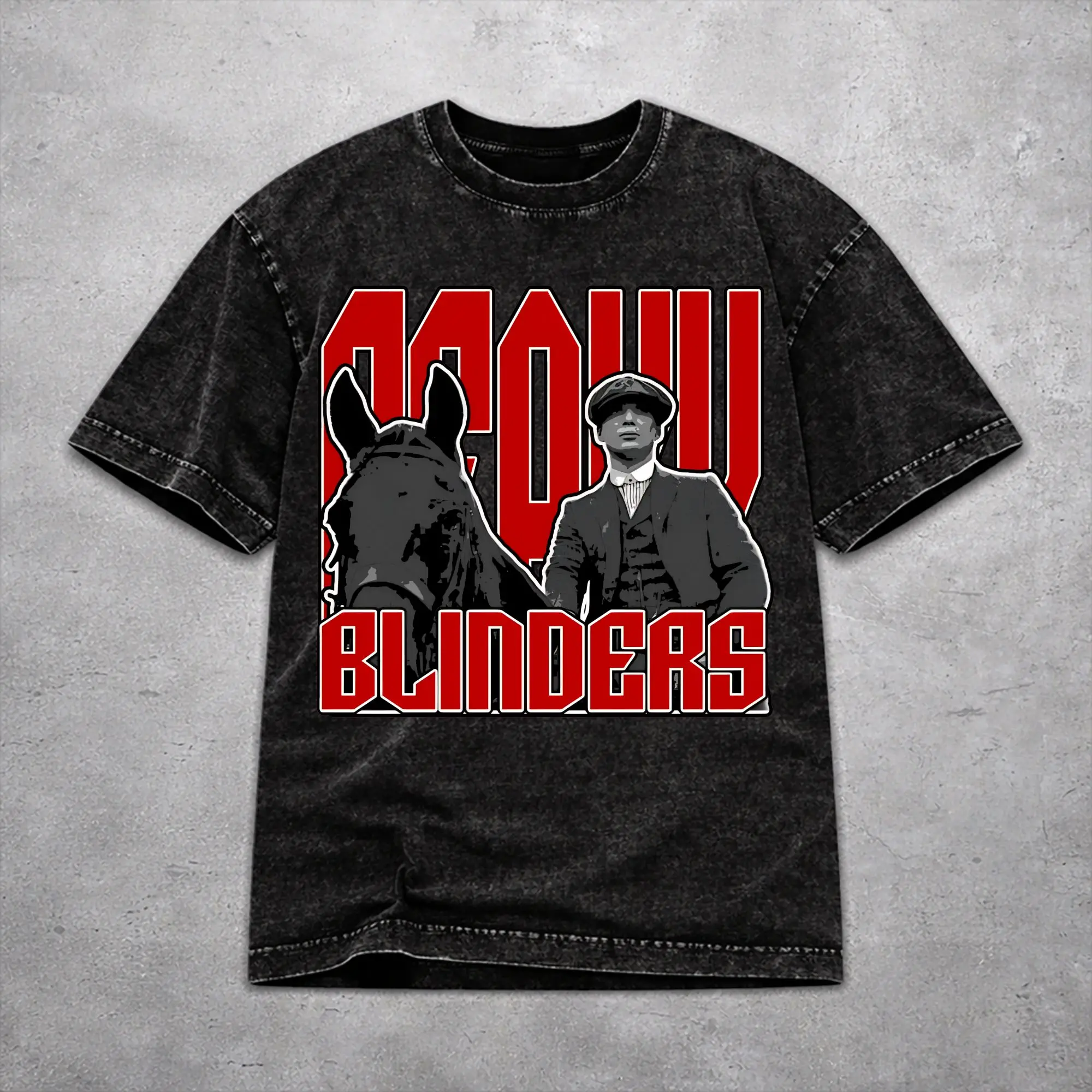 Tommy Shelby Peakys Blinders The Immortal Man Washed T Shirt Hip Hop Harajuku Men Women  Hiphop Tee T-Shirts Cotton
