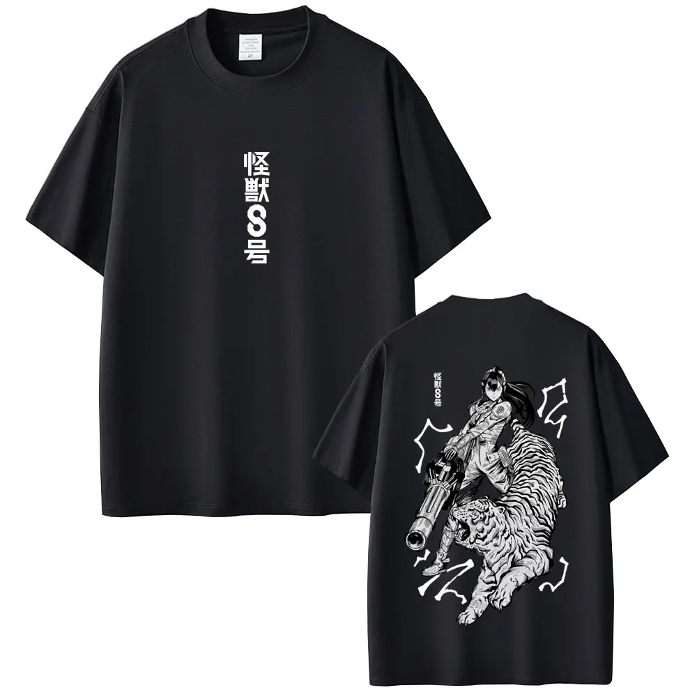 

Anime Kaiju No 8 Mina Ashiro Graphic T-shirt Men Women Fashion Oversized Crewneck T-shirts Men's Casual Vintage Cotton T Shirts