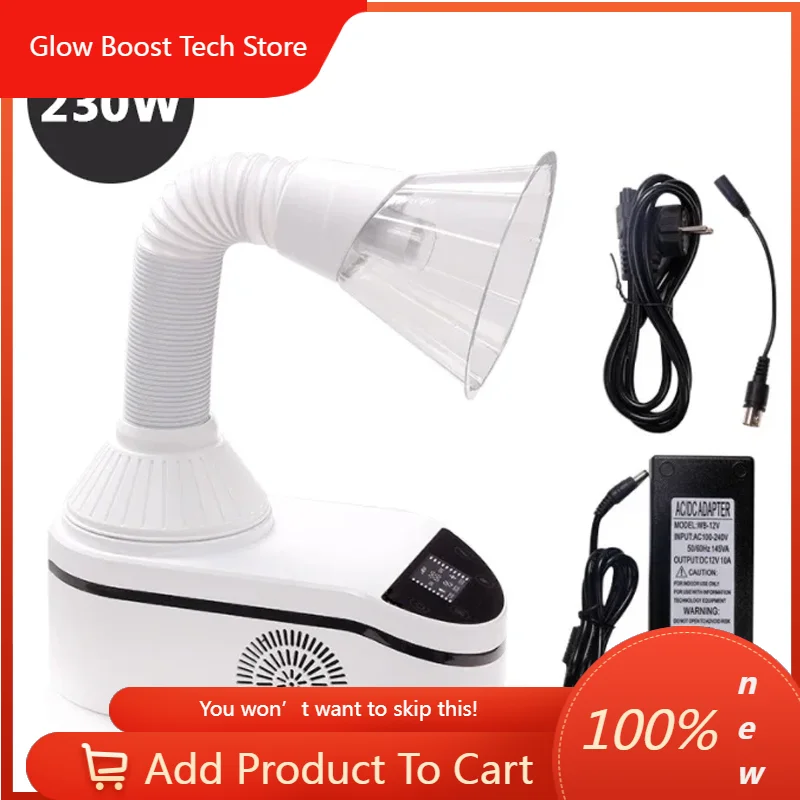 

Мощный пылесборник для маникюра NY230W, электрический вытяжной аппарат для сбора пыли при маникюре.