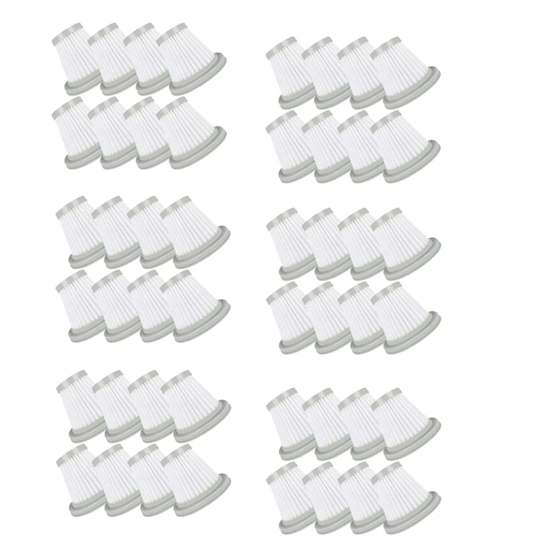 Filtros 48 Uds para Deerma DX1148C DX1248C accesorios para aspiradoras elementos Robot de barrido pieza de repuesto limpieza ecológica