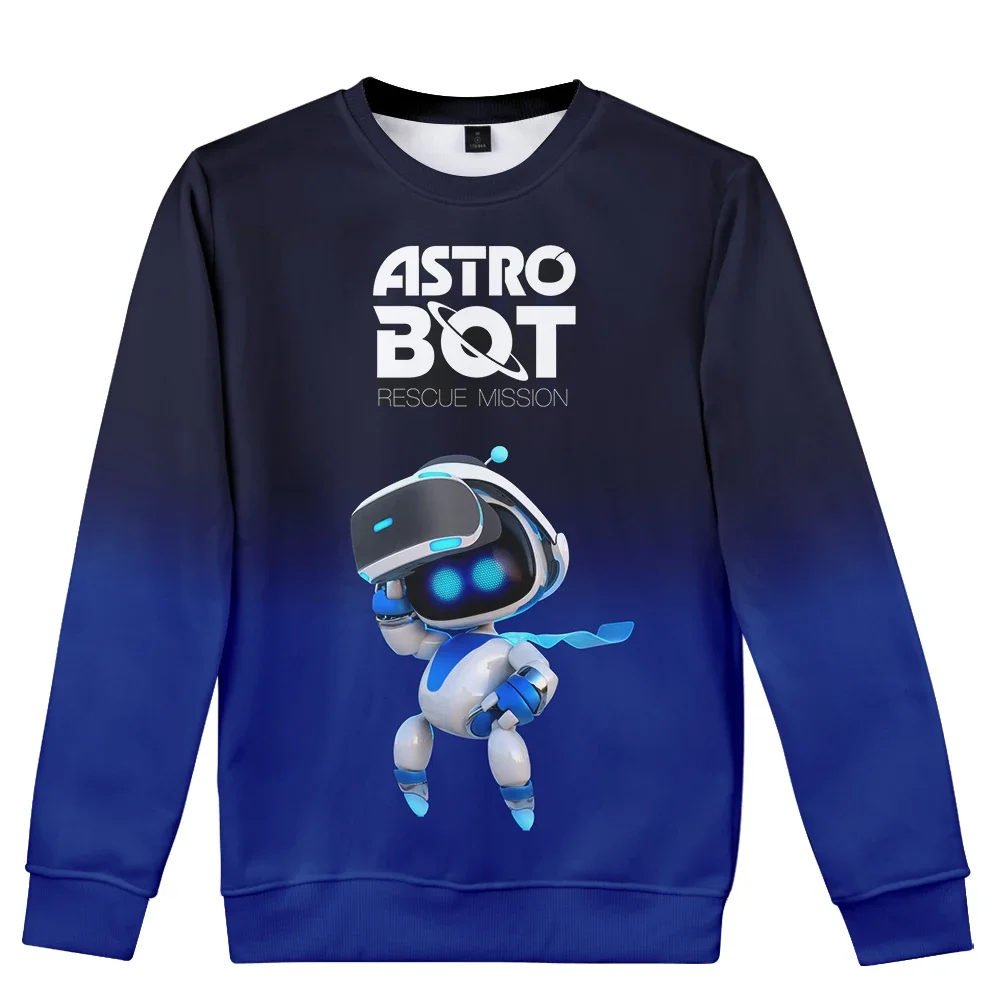 Hot Game Astro Bot 3D Print Oversized Hoodie Women Men O-neck Long Sleeve Crewneck Sweatshirt Casual Tracksuit