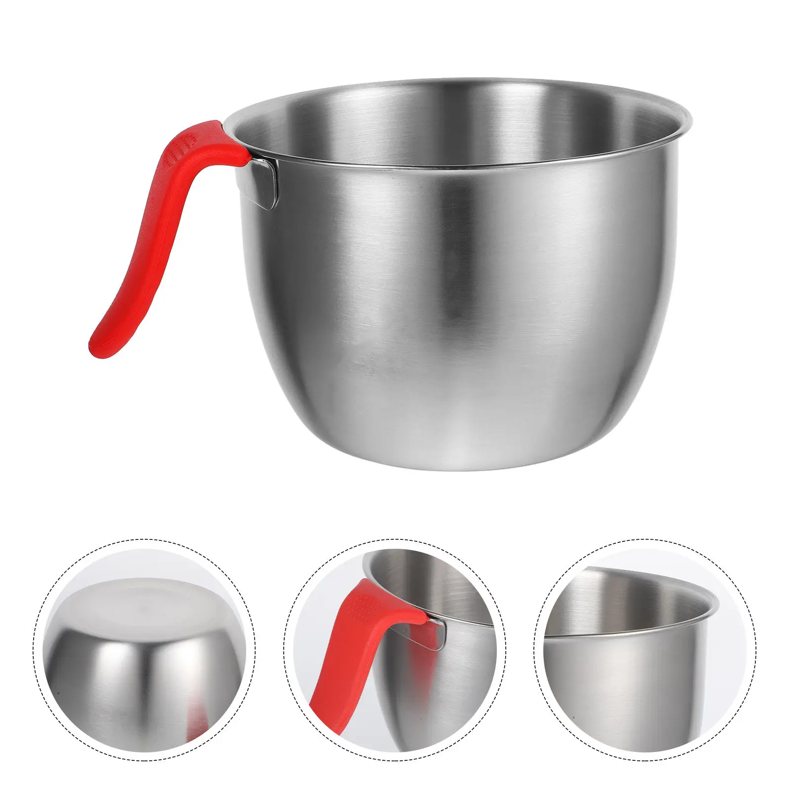 Stainless Steel Egg Beating Basin Thickened Mixing Bowl for Food Salad Dough Baking Kitchen Household Use Egg Beating Basin