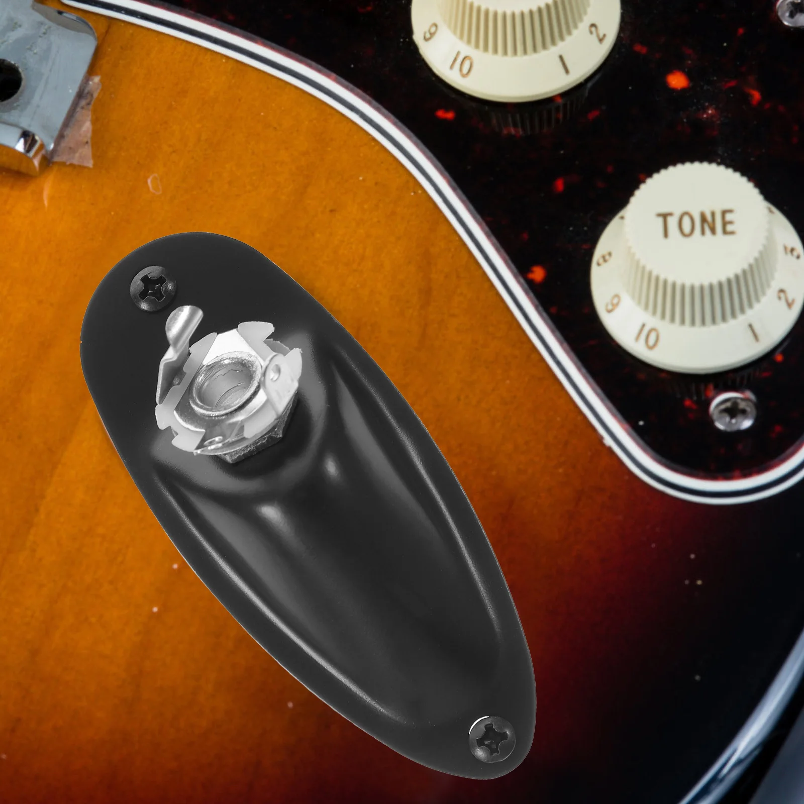 

Electric Guitar Pickup Jack Replacement Neckplate Socket Input for Metal Parts