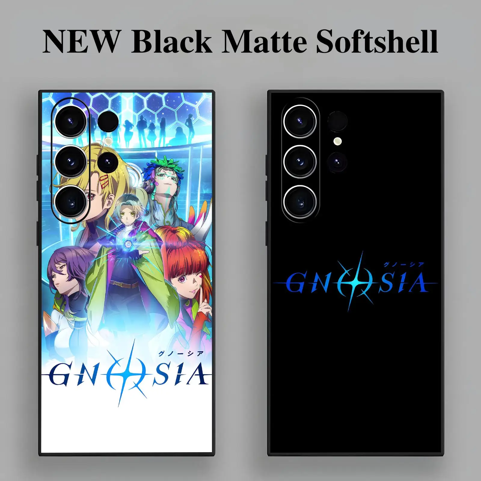 anime GNOSIA  Phone Case For Samsung S26 S25 S24 S23 S22 S21 S20 Ultra Note20 Anti-Drop Soft Black Case