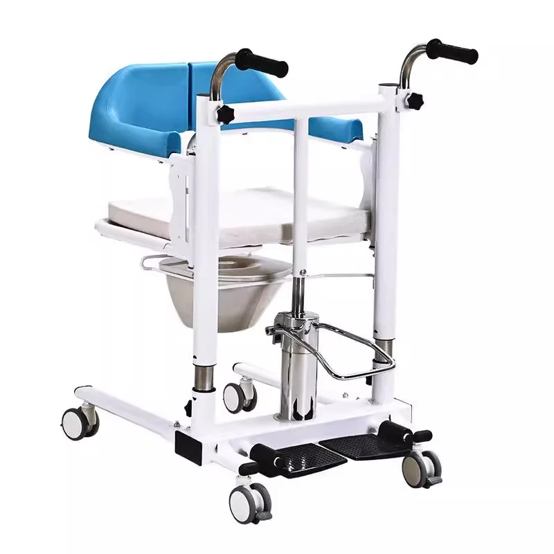 Multifunctional transfer machine, hydraulic lifting transfer machine, household disabled person auxiliary toilet bathing transfe