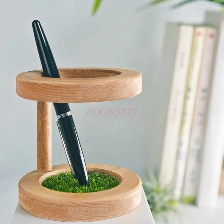 

1 шт. деревянный держатель для ручек, простая настольная полка из цельного дерева, подставка для ручек, подставка для карандашей для студенческого общежития
