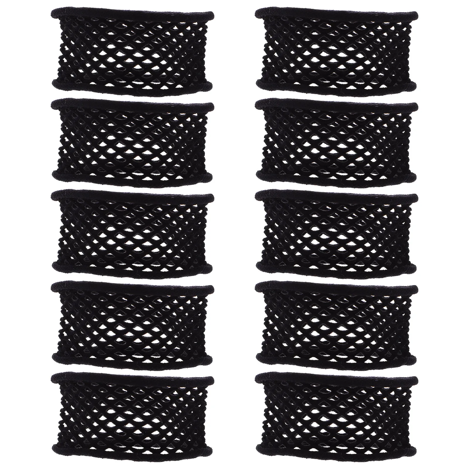 

20pcs Wide Ring Ponytail Holders For Fine Hair Ties High Elastic Black Color Scrunchies Braids Tails Hair Ties Accessories