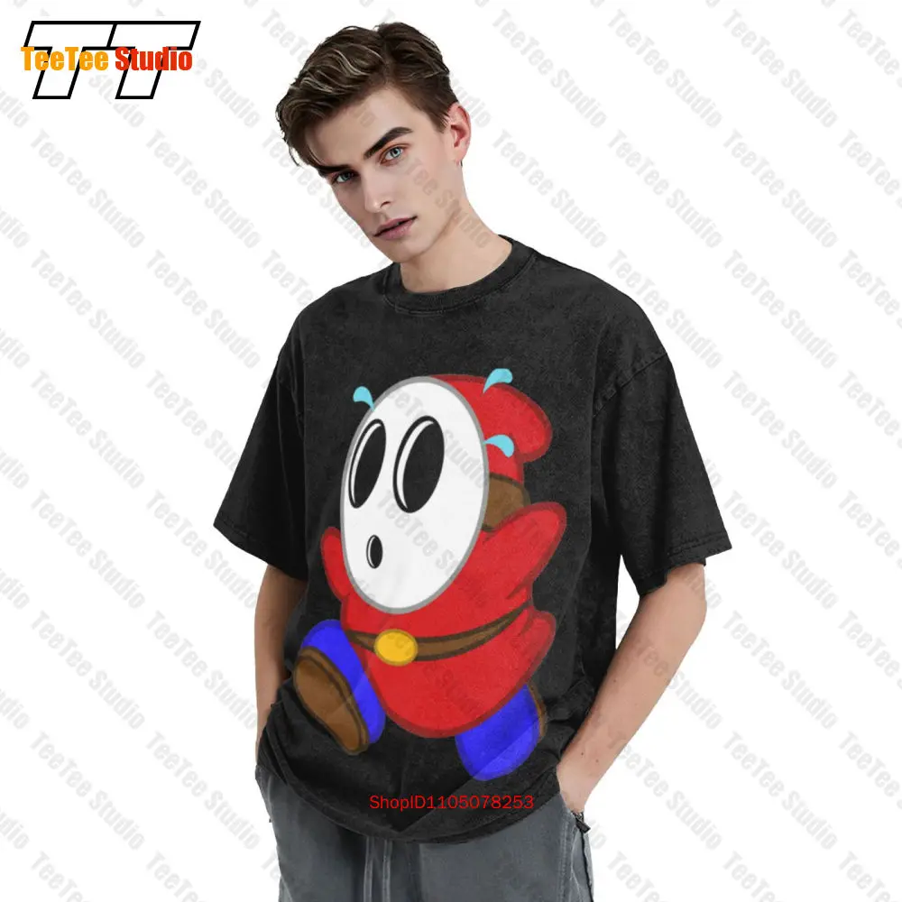 تي شيرت Shy Guy Mask Vintage كبير الحجم 4HL3