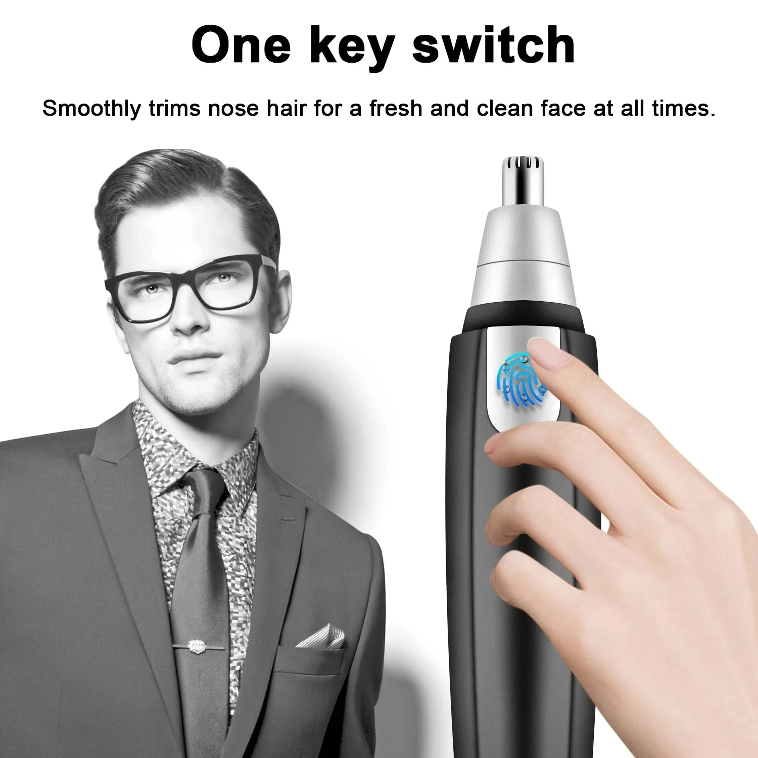 1pc elettrico naso tagliacapelli uomo rasoio rasoio donna naso tagliacapelli facile pulizia Trimmer strumento di rasatura dei capelli