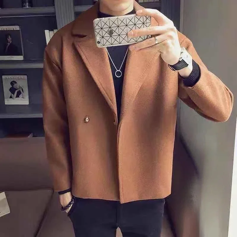 Slim Fit Overcoat Jacket for Men Windbreaker Man Coat Winter Sales Of Deals Clothing Fashion 2024 Original Brands Y2k New In