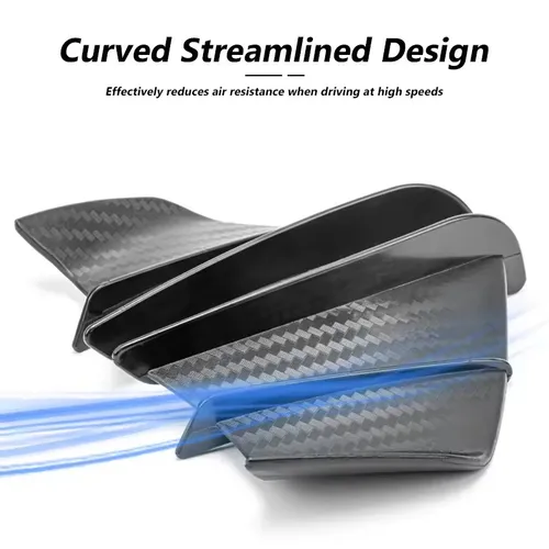 Imagen 2 del producto Para KAWASAKI NINJA 300 400 NINJA 650 Z400 Z900 ZX-10R ZX-25R H2 abajo Universal motocicleta Winglet aerodinámico Kit de alas alerón