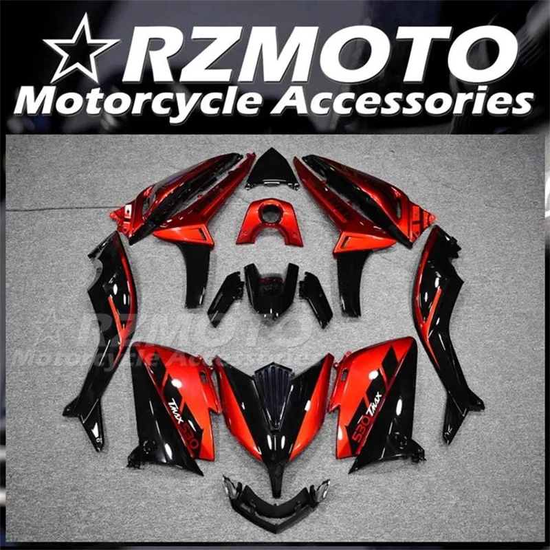 

Injection Mold New ABS Whole Bike Fairings Kit Fit for YAMAHA Tmax 530 2012 2013 2014 12 13 14 Bodywork Set Custom Red Black