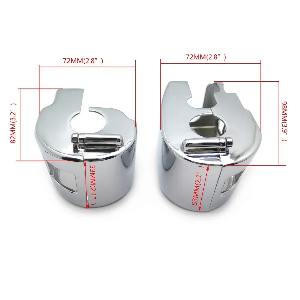 Motorcycle Parts Chromed Switch Housing Covers for Yamaha 2003-2009 XVS V-Star 1100 Classic XVS1100 2006-2010 XVS V-Star 650