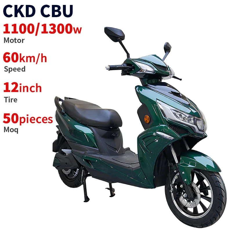 

Equipment Smart Library 12inch Chinese Adult Luxury Electric Motorbike 1100/1300W 60km/H Speed Made In China Electric Mo