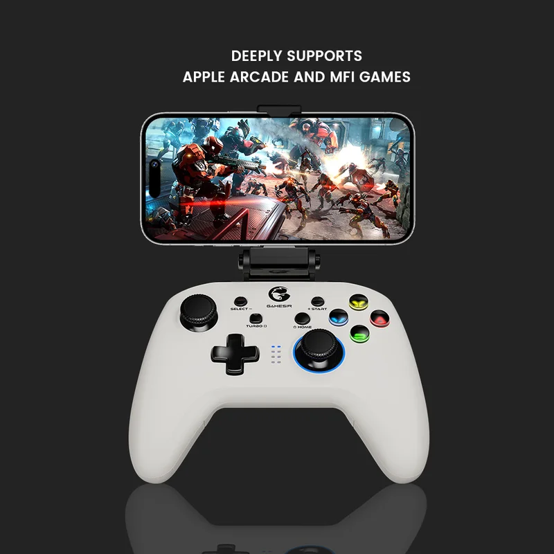 Controle sem fio GameSir T4 Pro Branco Bluetooth 2.4G para Nintendo — foto 4