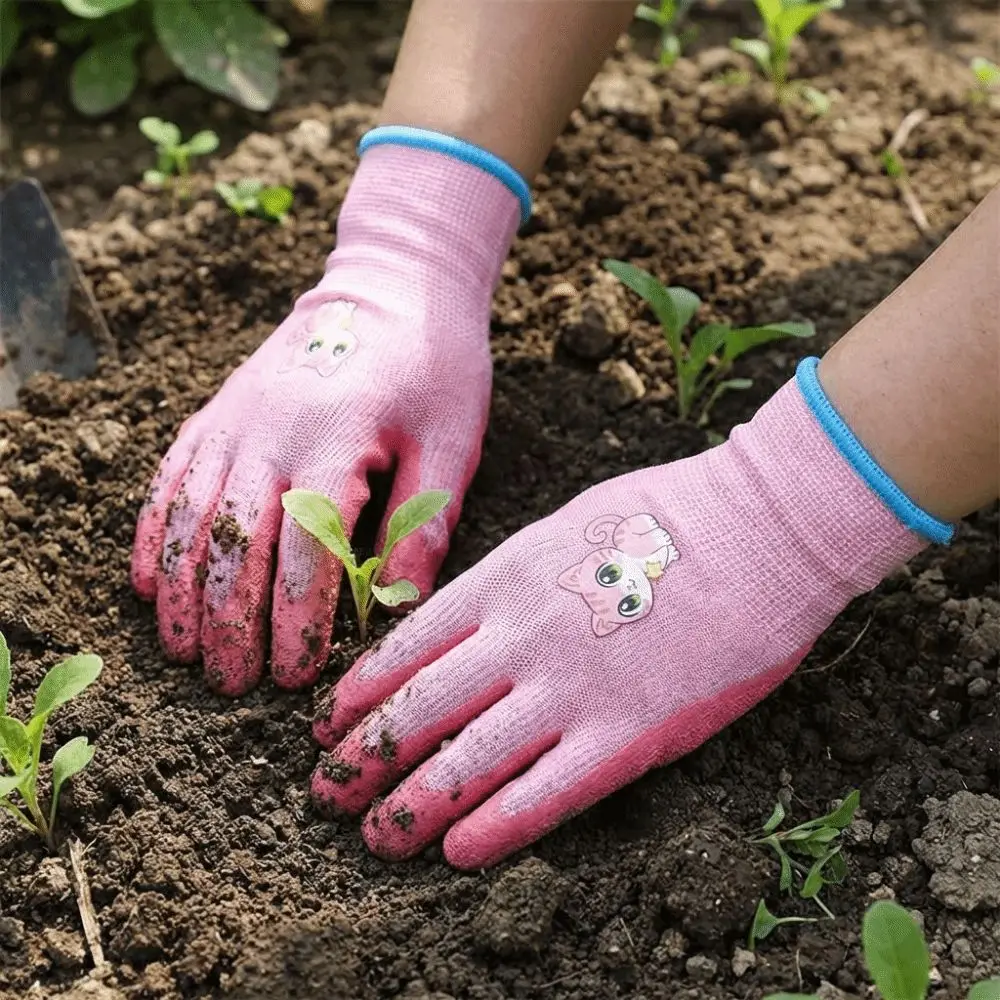 

Waterproof Kids Beach Gloves Non-Slip Cartoon Animal Pattern Children Protective Glove Breathable Wear Resistant Work Gloves