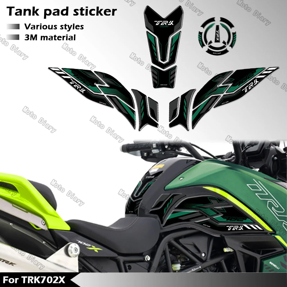 TRK702X Fuel Tank Sticker Oil Gas Cap 3D Decal Cover Protector Waterproof For Benelli TRK 702X TRK 702 X 2023 2024